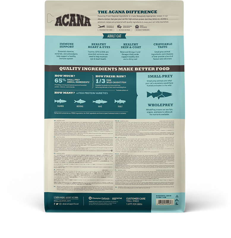 Acana Adult Cat Food - Bountiful Catch
