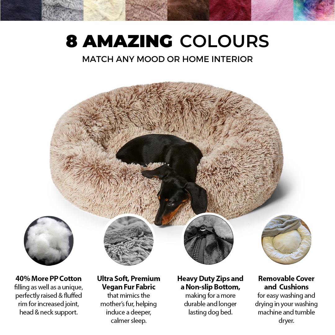 Long-Fur Fluffy Flokati Small 50cm IREMIA Dog Bed