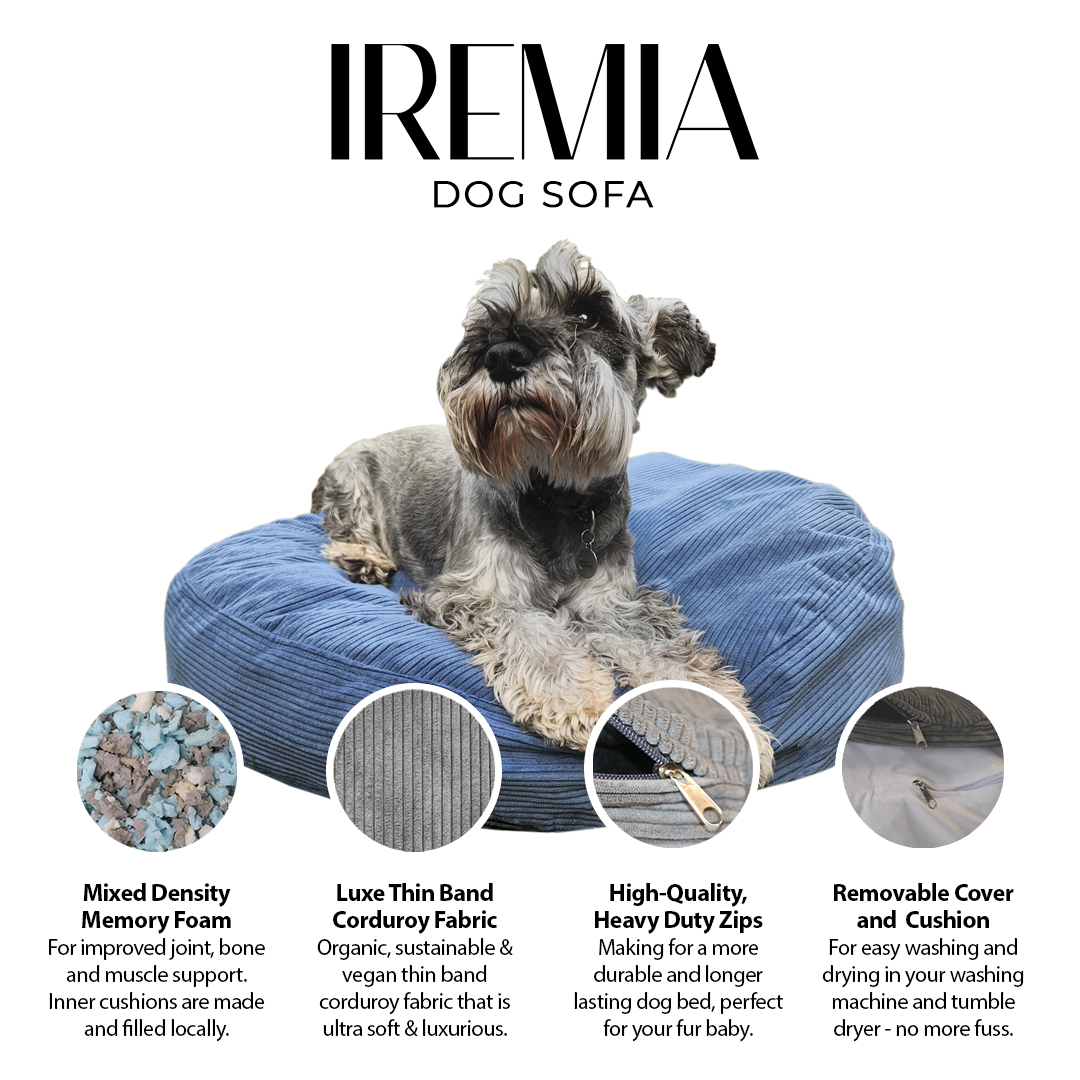 Corduroy Large 100cm IREMIA Dog Sofa