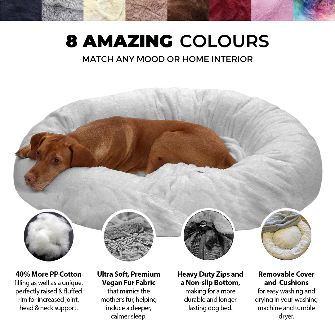 Short-Fur Velvet-Veloúdo Small 50cm IREMIA Dog Bed