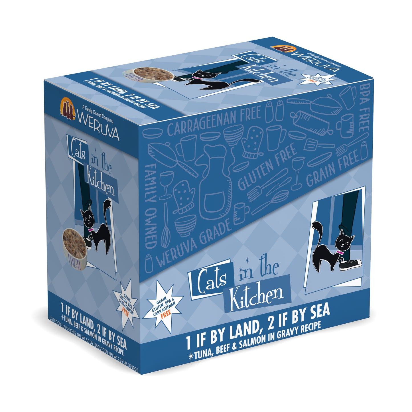 Weruva 1 If By Land, 2 If By Sea - Wet Food Pouches For Cats