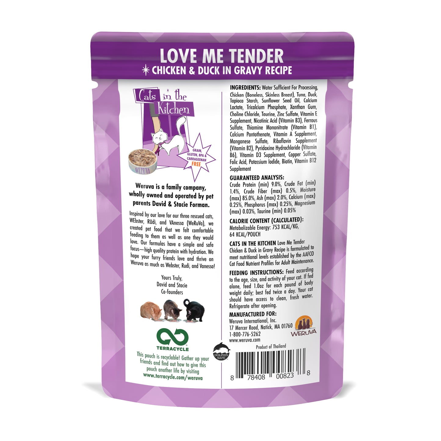 Weruva Love Me Tender - Wet Food Pouches For Cats