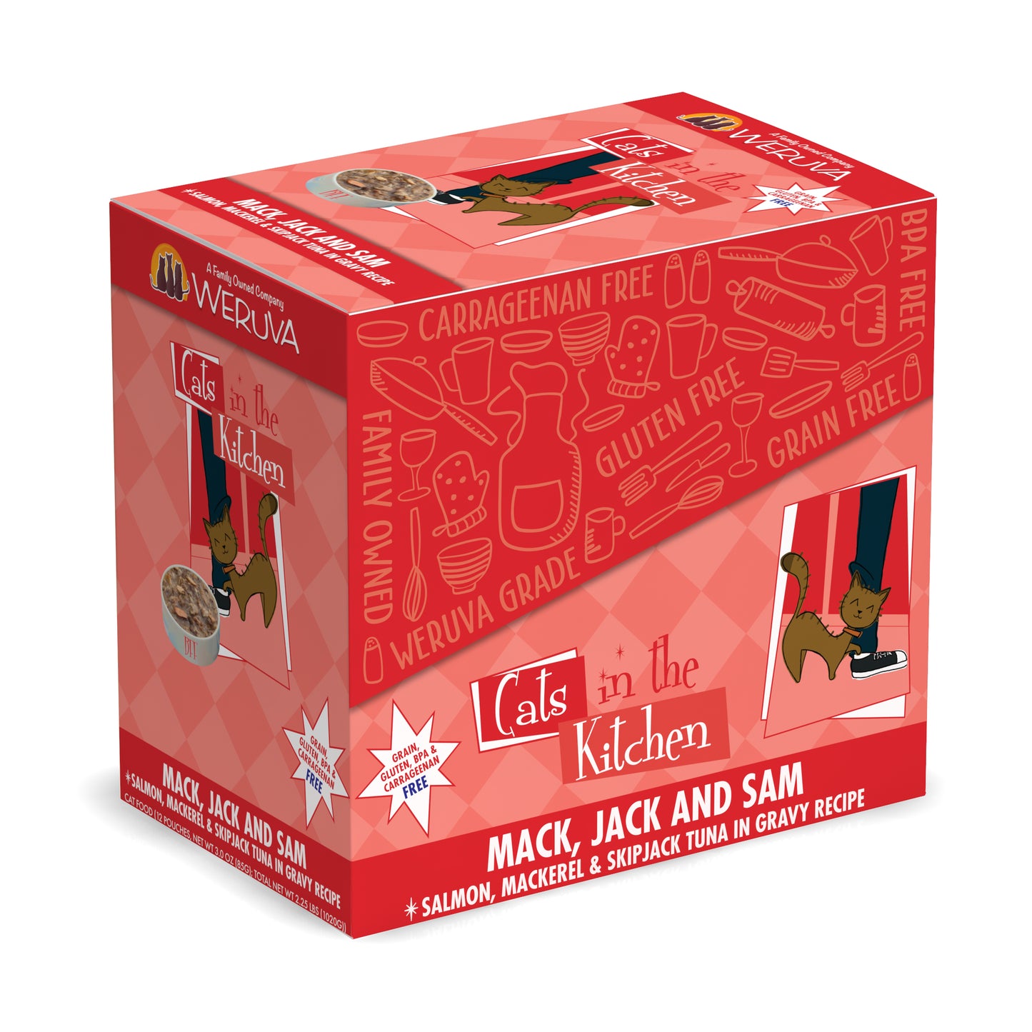 Weruva Mack, Jack And Sam - Wet Food Pouches For Cats