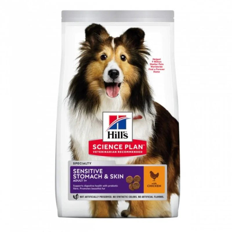 Hill's Science Plan Adult - Sensitive Stomach & Skin Medium & Large Adult Dog Food With Chicken