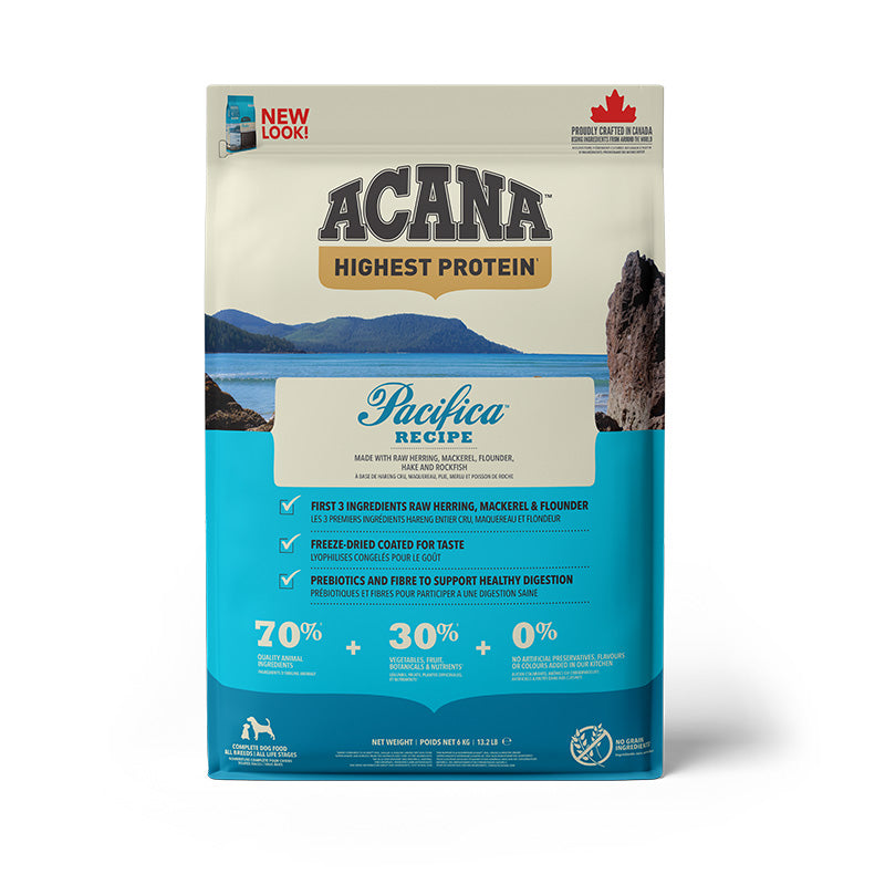 Acana Highest Protein Dog Food - Pacifica Dog Recipe