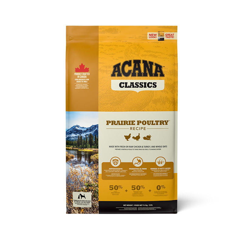 Acana Classics Dog Food - Prairie Poultry Dog