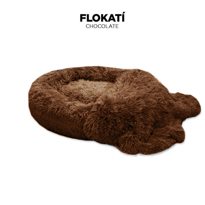 Chocolate Long Fur Fluffy Flokati Large 90cm IREMIA™ Dog Bed 4.0 with optional matching blanket Variation image From Pets Planet - South Africa’s No.1 ePet Store for premium pet products, online pet shopping, best pet store near me, for dog beds, dog bed, plush dog bed, washable dog bed, fluffy dog bed, calming dog bed, relaxing dog bed, takealot dog bed, dog bed takealot, anxiety dog bed, donut dog bed, iremia dog bed, pet bed from a pet store Olivedale, pet store Bryanston, Pet Store Johannesburg
