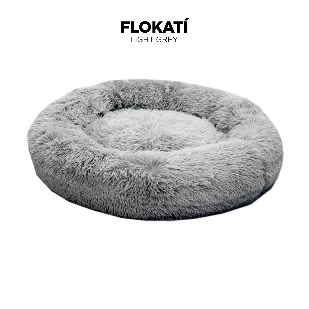 Light-Grey Long Fur Fluffy Flokati Large 90cm IREMIA™ Dog Bed 4.0 Colour Variation image From Pets Planet - South Africa’s No.1 ePet Store for premium pet products, online pet shopping, best pet store near me, for dog beds, dog bed, plush dog bed, washable dog bed, fluffy dog bed, calming dog bed, relaxing dog bed, takealot dog bed, dog bed takealot, anxiety dog bed, donut dog bed, iremia dog bed, pet bed from a pet store Olivedale, pet store Bryanston, Pet Store Johannesburg