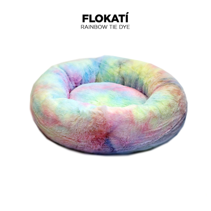 Rainbow Tie Dye Long Fur Fluffy Flokati Large 90cm IREMIA™ Dog Bed 4.0 Colour Variation image From Pets Planet - South Africa’s No.1 ePet Store for premium pet products, online pet shopping, best pet store near me, for dog beds, dog bed, plush dog bed, washable dog bed, fluffy dog bed, calming dog bed, relaxing dog bed, takealot dog bed, dog bed takealot, anxiety dog bed, donut dog bed, iremia dog bed, pet bed from a pet store Olivedale, pet store Bryanston, Pet Store Johannesburg