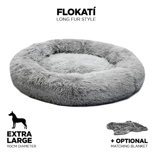 Long Fur Fluffy Flokati Extra-Large 110cm IREMIA™ Dog Bed 4.0 main product image From Pets Planet - South Africa’s No.1 ePet Store for premium pet products, online pet shopping, best pet store near me, for dog beds, dog bed, plush dog bed, washable dog bed, fluffy dog bed, calming dog bed, relaxing dog bed, takealot dog bed, dog bed takealot, anxiety dog bed, donut dog bed, iremia dog bed, pet bed from a pet store Olivedale, pet store Bryanston, Pet Store Johannesburg