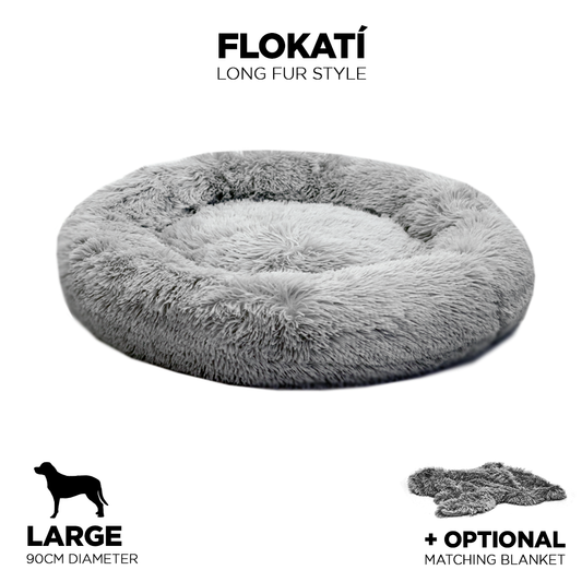 Long Fur Fluffy Flokati Large 90cm IREMIA™ Dog Bed 4.0 main product image From Pets Planet - South Africa’s No.1 ePet Store for premium pet products, online pet shopping, best pet store near me, for dog beds, dog bed, plush dog bed, washable dog bed, fluffy dog bed, calming dog bed, relaxing dog bed, takealot dog bed, dog bed takealot, anxiety dog bed, donut dog bed, iremia dog bed, pet bed from a pet store Olivedale, pet store Bryanston, Pet Store Johannesburg