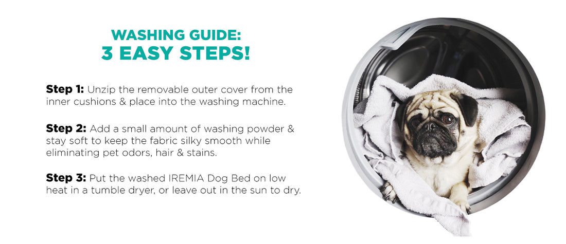 Washing Guide: IREMIA Dog Bed