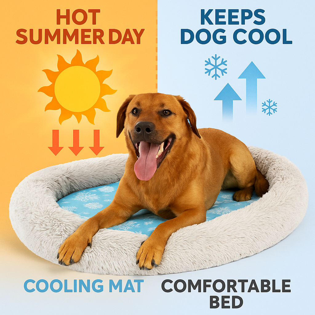 Summer Cooling Dog Bed (70cm)