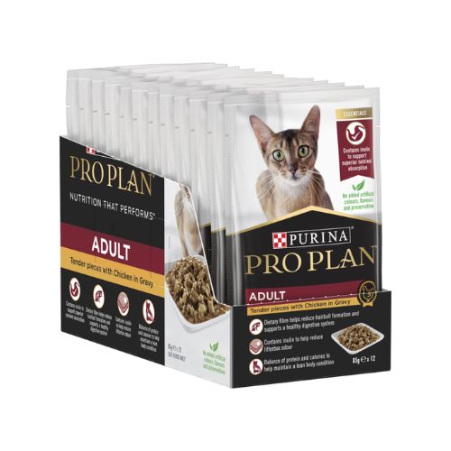 Purina PRO PLAN® Adult Wet Cat Food Sachets - Chicken In Gravy