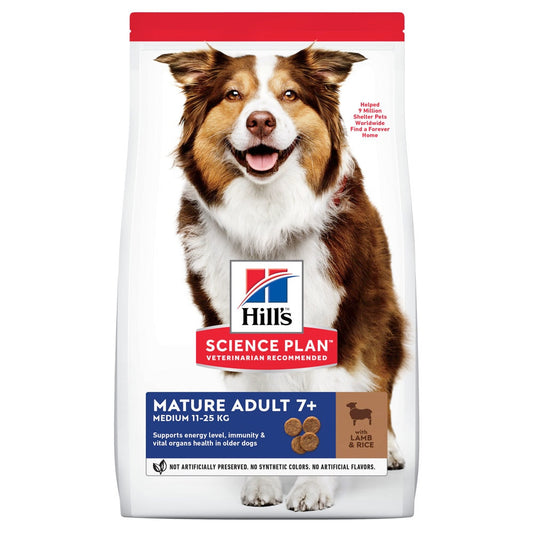 Hill's Science Plan Mature Adult - Medium Mature Adult 7+ Senior Dog Food With Lamb