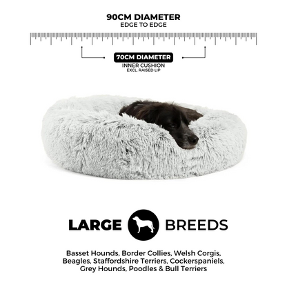 Long-Fur Fluffy Flokati Large 90cm IREMIA Dog Bed