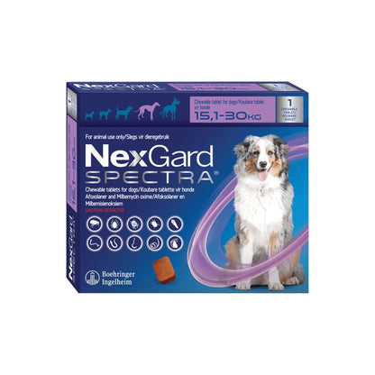 4,000mg NexGard Spectra Chewable Tick & Flea Tablets - Large Dog (15-30kg)