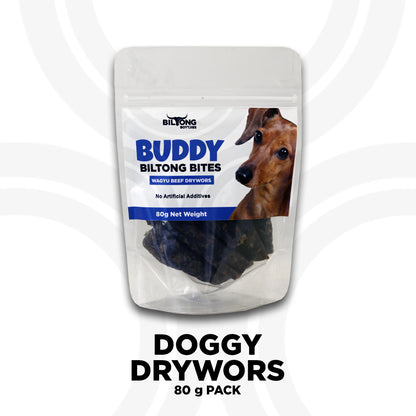 Biltong Boytjies Buddy Biltong Bites, Doggy Drywors, Dog Biltong product image from Pets Planet - South Africa’s No.1 ePet Store for premium pet products, online pet shopping, best pet store near me, for pet treats, dog treats, pet snacks, dog snacks, pet food, dog food, and for dog beds, dog bed, dog beds on sale, plush dog bed, washable dog bed, takealot dog bed, dog bed takealot, iremia dog bed, pet bed from a pet store Olivedale, pet store Bryanston, Pet Store Johannesburg