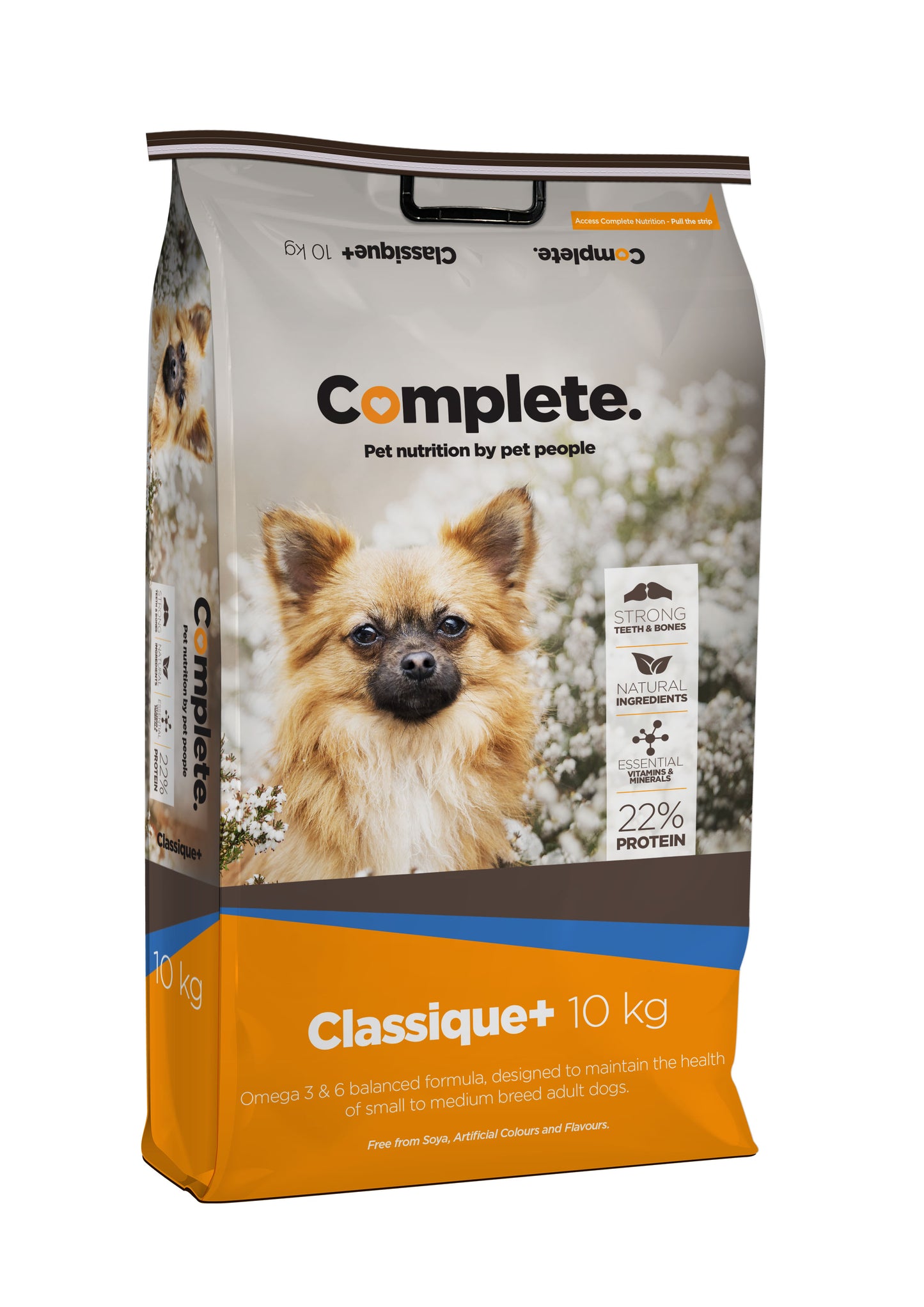 Classique+ 10kg Complete Pet Food For Small to Medium breed adult dogs from Pets Planet - South Africa’s Best Online Pet Store for premium pet products, best pet store near me, Dog food, pet food, dog wet food, dog bed, dog beds, washable dog bed, takealot dog bed, Complete Pet Nutrition, Complete pet nutrition dog food, hills dog food, optimizor dog food, royal canin dog food, jock dog food, bobtail dog food, canine cuisine, acana dog food, best dog food, dog food near me, best dog food brands