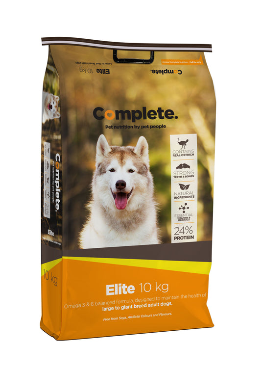 Elite 10kg Complete Pet Food For Large & Giant breed adult dogs from Pets Planet - South Africa’s No.1 Online Pet Store for premium pet products, best pet store near me, Dog food, pet food, dog wet food, dog bed, dog beds, washable dog bed, takealot dog bed, plush dog bed, Complete Pet Nutrition, Complete pet nutrition dog food, hills dog food, optimizor dog food, royal canin dog food, jock dog food, bobtail dog food, canine cuisine, acana dog food, best dog food, dog food near me, best dog food brands