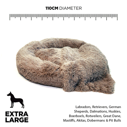 Long Fur Fluffy Flokati Extra-Large 110cm IREMIA™ Dog Bed 4.0 sizing guide image From Pets Planet - South Africa’s No.1 ePet Store for premium pet products, online pet shopping, best pet store near me, for dog beds, dog bed, plush dog bed, washable dog bed, fluffy dog bed, calming dog bed, relaxing dog bed, takealot dog bed, dog bed takealot, anxiety dog bed, donut dog bed, iremia dog bed, pet bed from a pet store Olivedale, pet store Bryanston, Pet Store Johannesburg