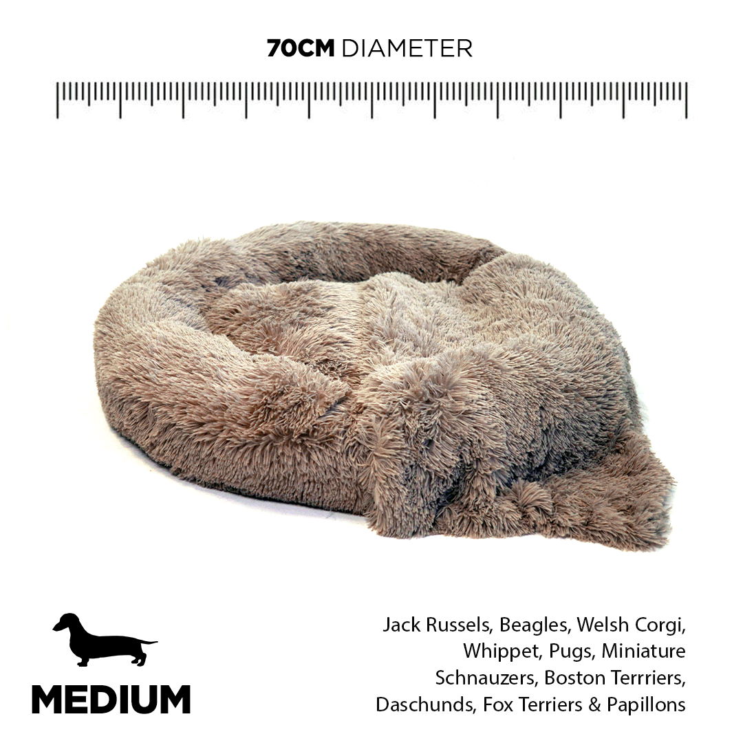 Long Fur Fluffy Flokati Medium 70cm IREMIA™ Dog Bed 4.0 sizing guide image From Pets Planet - South Africa’s No.1 ePet Store for premium pet products, online pet shopping, best pet store near me, for dog beds, dog bed, plush dog bed, washable dog bed, fluffy dog bed, calming dog bed, relaxing dog bed, takealot dog bed, dog bed takealot, anxiety dog bed, donut dog bed, iremia dog bed, pet bed from a pet store Olivedale, pet store Bryanston, Pet Store Johannesburg