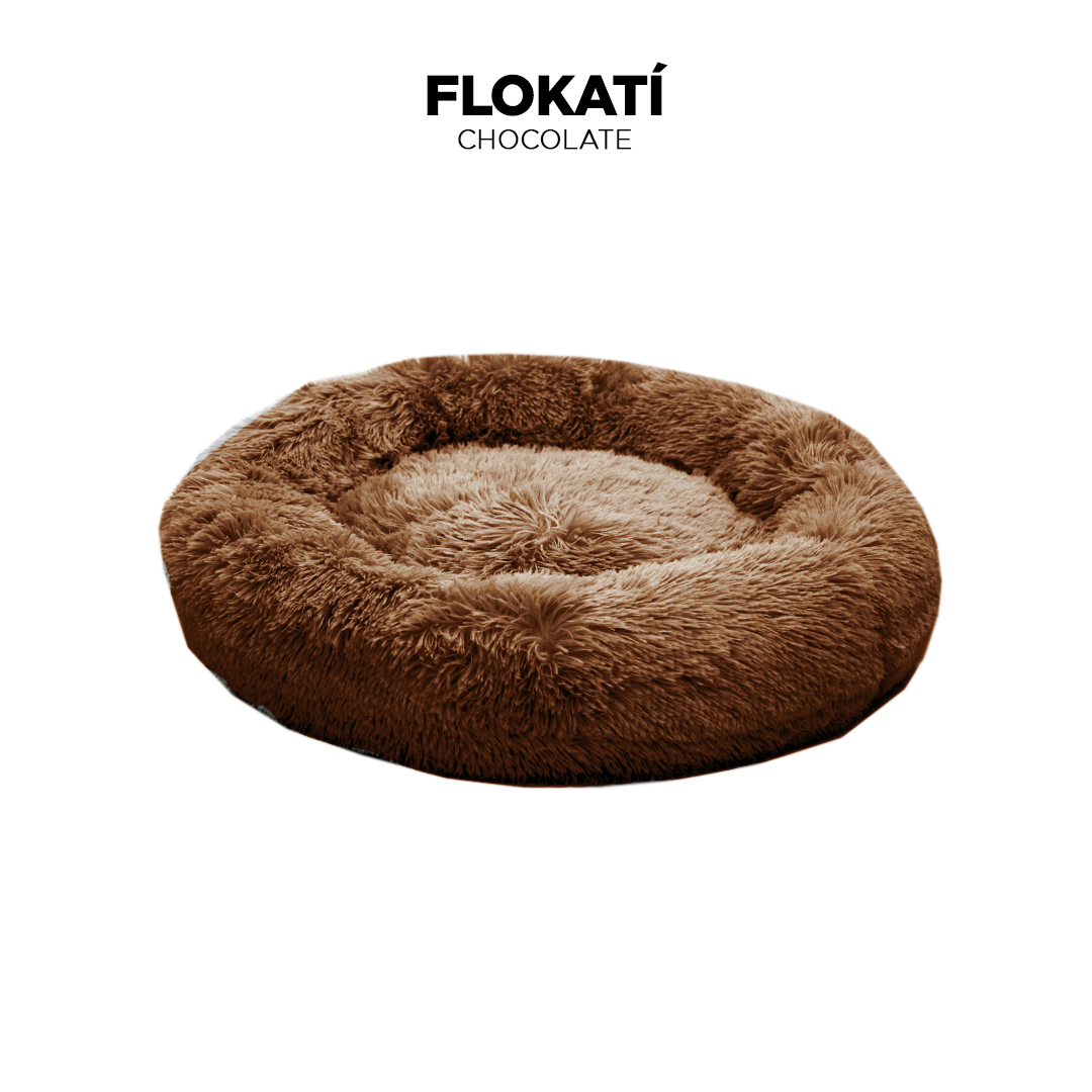 Chocolate Long Fur Fluffy Flokati Medium 70cm IREMIA™ Dog Bed 4.0 Colour Variation image From Pets Planet - South Africa’s No.1 ePet Store for premium pet products, online pet shopping, best pet store near me, for dog beds, dog bed, plush dog bed, washable dog bed, fluffy dog bed, calming dog bed, relaxing dog bed, takealot dog bed, dog bed takealot, anxiety dog bed, donut dog bed, iremia dog bed, pet bed from a pet store Olivedale, pet store Bryanston, Pet Store Johannesburg