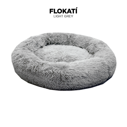 Light-Grey Long Fur Fluffy Flokati Small 50cm IREMIA™ Dog Bed 4.0 main product image From Pets Planet - South Africa’s No.1 ePet Store for premium pet products, online pet shopping, best pet store near me, for dog beds, dog bed, plush dog bed, washable dog bed, fluffy dog bed, calming dog bed, relaxing dog bed, takealot dog bed, dog bed takealot, anxiety dog bed, donut dog bed, iremia dog bed, pet bed from a pet store Olivedale, pet store Bryanston, Pet Store Johannesburg