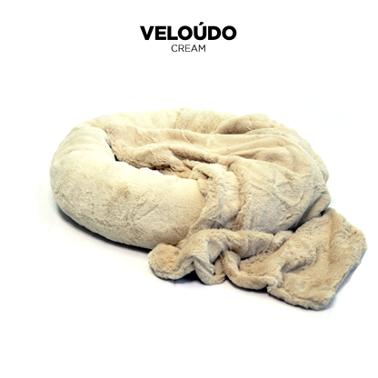 Cream Short-Fur Velvet-Veloúdo Small 50cm IREMIA™ Dog Bed 4.0 with match blanket variation product image From Pets Planet - South Africa’s No.1 ePet Store for premium pet products, online pet shopping, best pet store near me, for dog beds, dog bed, plush dog bed, washable dog bed, fluffy dog bed, calming dog bed, relaxing dog bed, takealot dog bed, dog bed takealot, anxiety dog bed, donut dog bed, iremia dog bed, pet bed from a pet store Olivedale, pet store Bryanston, Pet Store Johannesburg