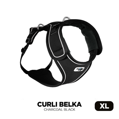 Extra-Large Charcoal Black Curli Belka Air Mesh Dog Harness for larger dog breeds image from Pets Planet - South Africa’s No.1 ePet Store for premium pet products, online pet shopping, best pet store near me, dog harness, dog harnesses, Curli Dog Harness, Curli Dog Harnesses, dog bed, dog beds, dog beds on sale, washable dog bed, takealot dog bed, dog bed Takealot, plush dog bed, calming dog bed, pet bed, iremia dog bed, pet store Olivedale, pet store Bryanston, Pet Store Johannesburg