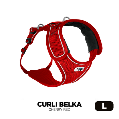 Large Cherry Red Curli Belka Air Mesh Dog Harness for larger dog breeds image from Pets Planet - South Africa’s No.1 ePet Store for premium pet products, online pet shopping, best pet store near me, dog harness, dog harnesses, Curli Dog Harness, Curli Dog Harnesses, dog bed, dog beds, dog beds on sale, washable dog bed, takealot dog bed, dog bed Takealot, plush dog bed, calming dog bed, pet bed, iremia dog bed, pet store Olivedale, pet store Bryanston, Pet Store Johannesburg