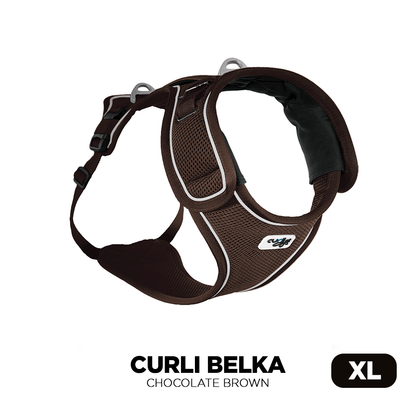 Extra-Large Chocolate Brown Curli Belka Air Mesh Dog Harness for larger dog breeds image from Pets Planet - South Africa’s No.1 ePet Store for premium pet products, online pet shopping, best pet store near me, dog harness, dog harnesses, Curli Dog Harness, Curli Dog Harnesses, dog bed, dog beds, dog beds on sale, washable dog bed, takealot dog bed, dog bed Takealot, plush dog bed, calming dog bed, pet bed, iremia dog bed, pet store Olivedale, pet store Bryanston, Pet Store Johannesburg