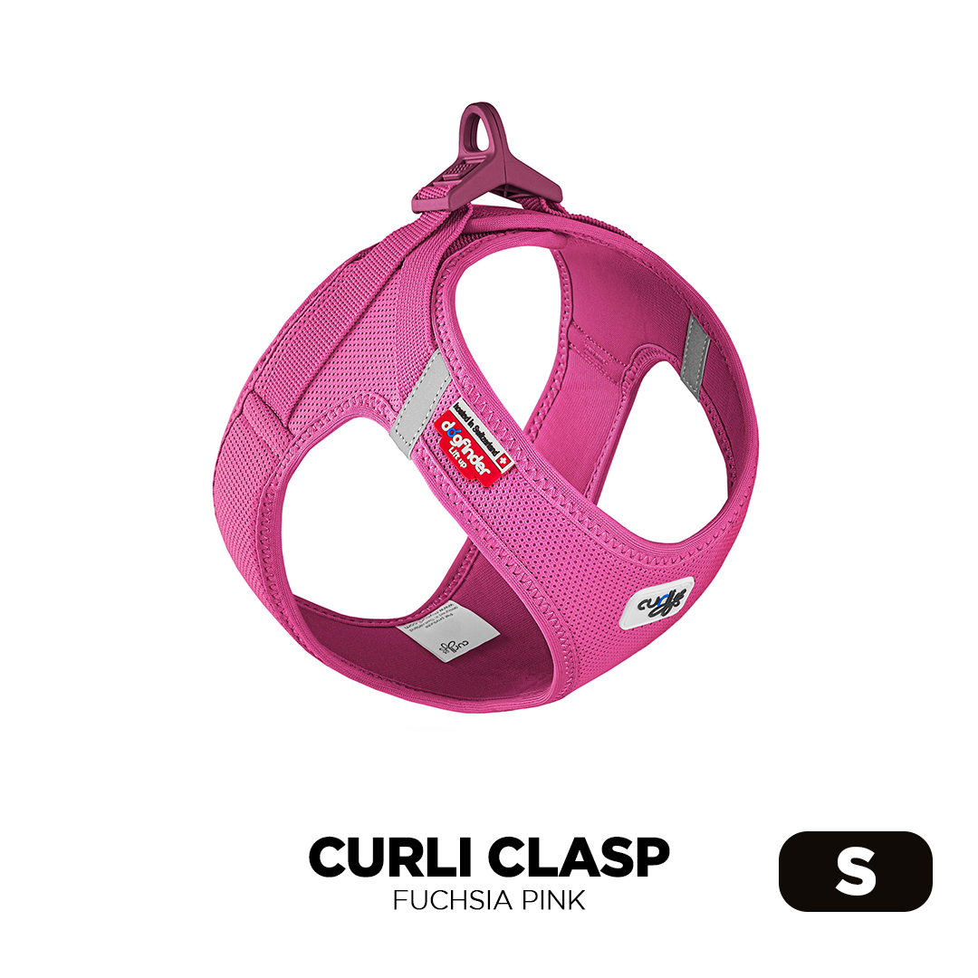 (S) Small Fuchsia Pink Curli Clasp Air Mesh Dog Harness for smaller dog breeds image from Pets Planet - South Africa’s No.1 ePet Store for premium pet products, online pet shopping, best pet store near me, dog harness, dog harnesses, Curli Dog Harness, Curli Clasp, Curli Dog Harnesses, dog bed, dog beds, dog beds on sale, washable dog bed, takealot dog bed, dog bed takealot, plush dog bed, calming dog bed, pet bed, iremia dog bed, pet store Olivedale, pet store Bryanston, Pet Store Johannesburg
