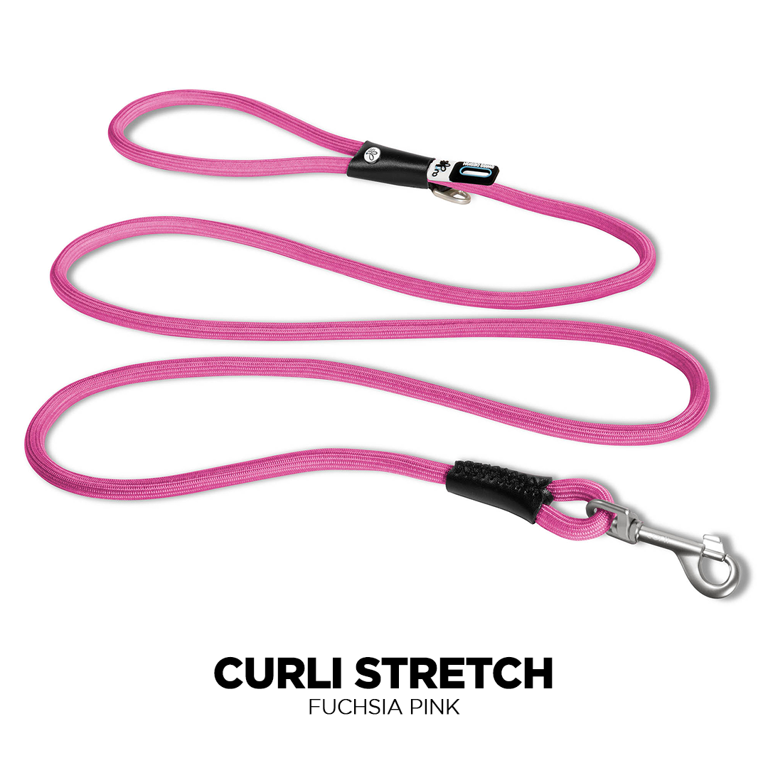 Fuchsia Pink Curli Stretch Comfort Dog Leash colour image from Pets Planet - South Africa’s No.1 ePet Store for premium pet products, online pet shopping, best pet store near me, for dog leashes, dog collars, dog leash, dog collar, dog harness, dog harnesses, slow feeders, pet slow feeders, dog slow feeders, dog bowl, dog bed, dog beds, dog beds on sale, washable dog bed, takealot dog bed, plush dog bed, pet bed, iremia dog bed from a pet store Olivedale, pet store Bryanston, Pet Store Johannesburg
