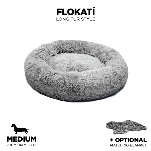 Long Fur Fluffy Flokati Medium 70cm IREMIA™ Dog Bed 4.0 main product image From Pets Planet - South Africa’s No.1 ePet Store for premium pet products, online pet shopping, best pet store near me, for dog beds, dog bed, plush dog bed, washable dog bed, fluffy dog bed, calming dog bed, relaxing dog bed, takealot dog bed, dog bed takealot, anxiety dog bed, donut dog bed, iremia dog bed, pet bed from a pet store Olivedale, pet store Bryanston, Pet Store Johannesburg