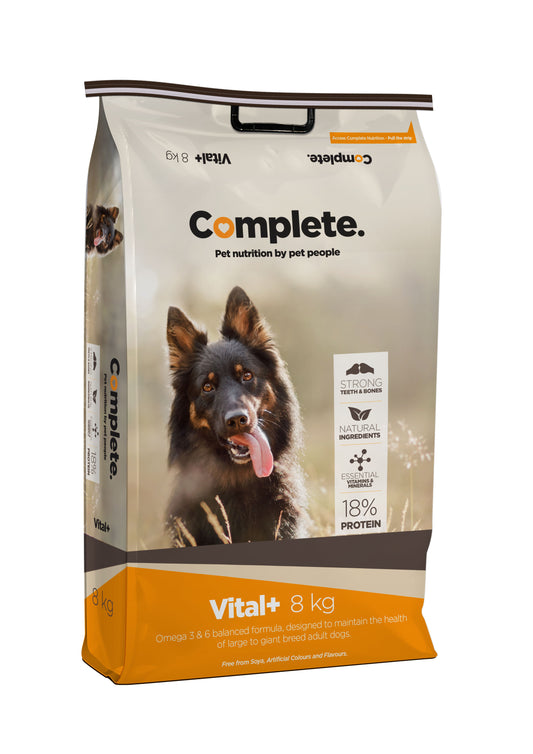 Vital+ 8kg Complete Pet Food For Large & Giant breed adult dogs from Pets Planet - South Africa’s No.1 Online Pet Store for premium pet products, best pet store near me, Dog food, pet food, dog wet food, dog bed, dog beds, washable dog bed, takealot dog bed, plush dog bed, Complete Pet Nutrition, Complete pet nutrition dog food, hills dog food, optimizor dog food, royal canin dog food, jock dog food, bobtail dog food, canine cuisine, acana dog food, best dog food, dog food near me, best dog food brands